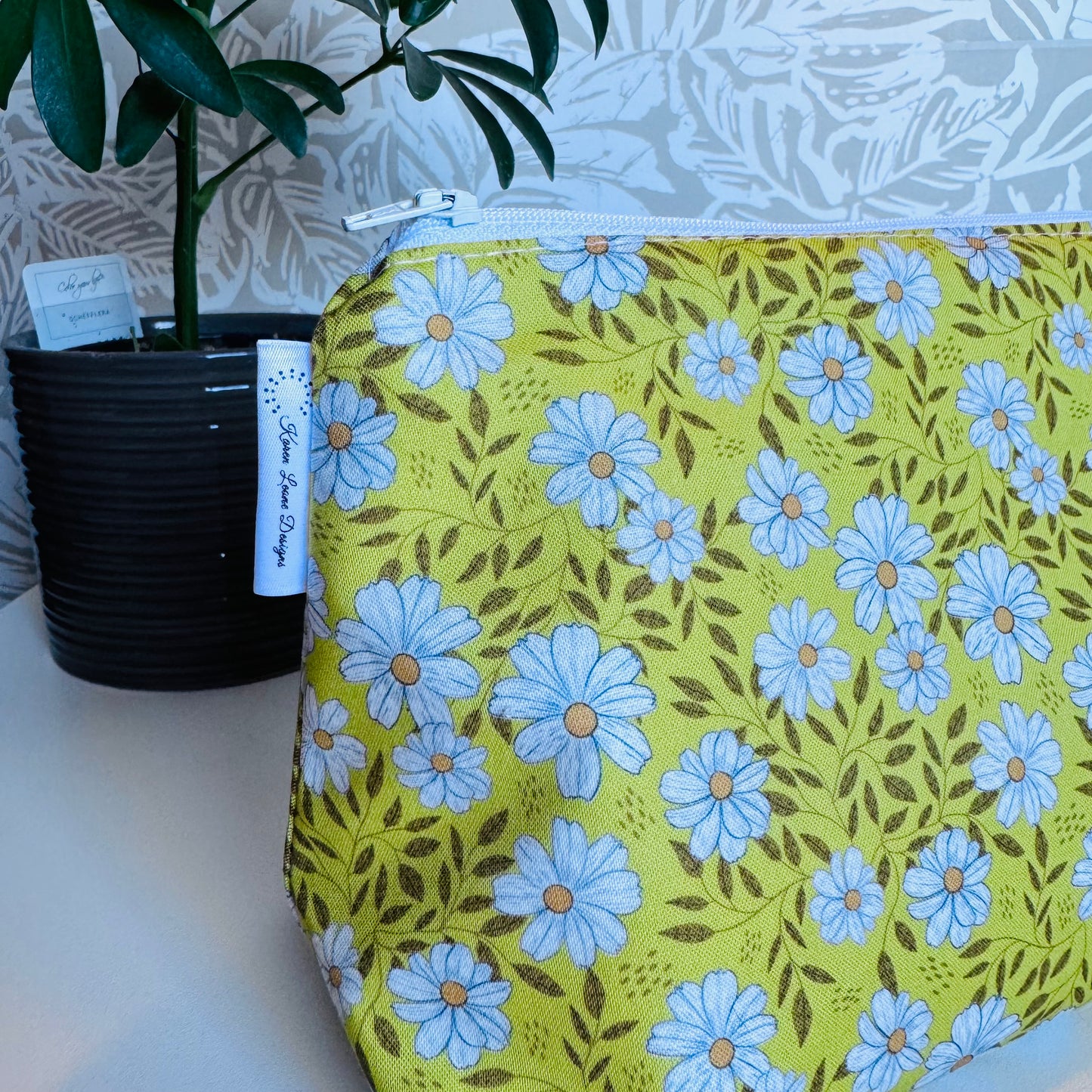 Yellow Flower Travel/Cosmetic Bag