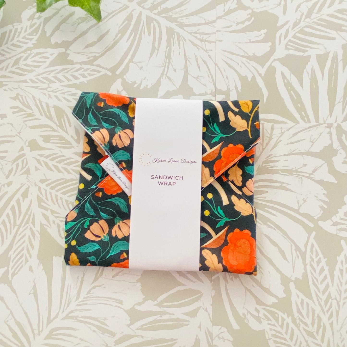 Orange Mushroom Sandwich Wrap