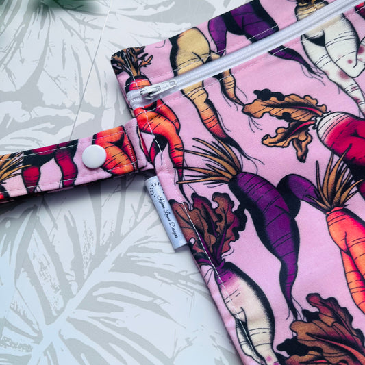 Pink Veggie Leg Wet Bag