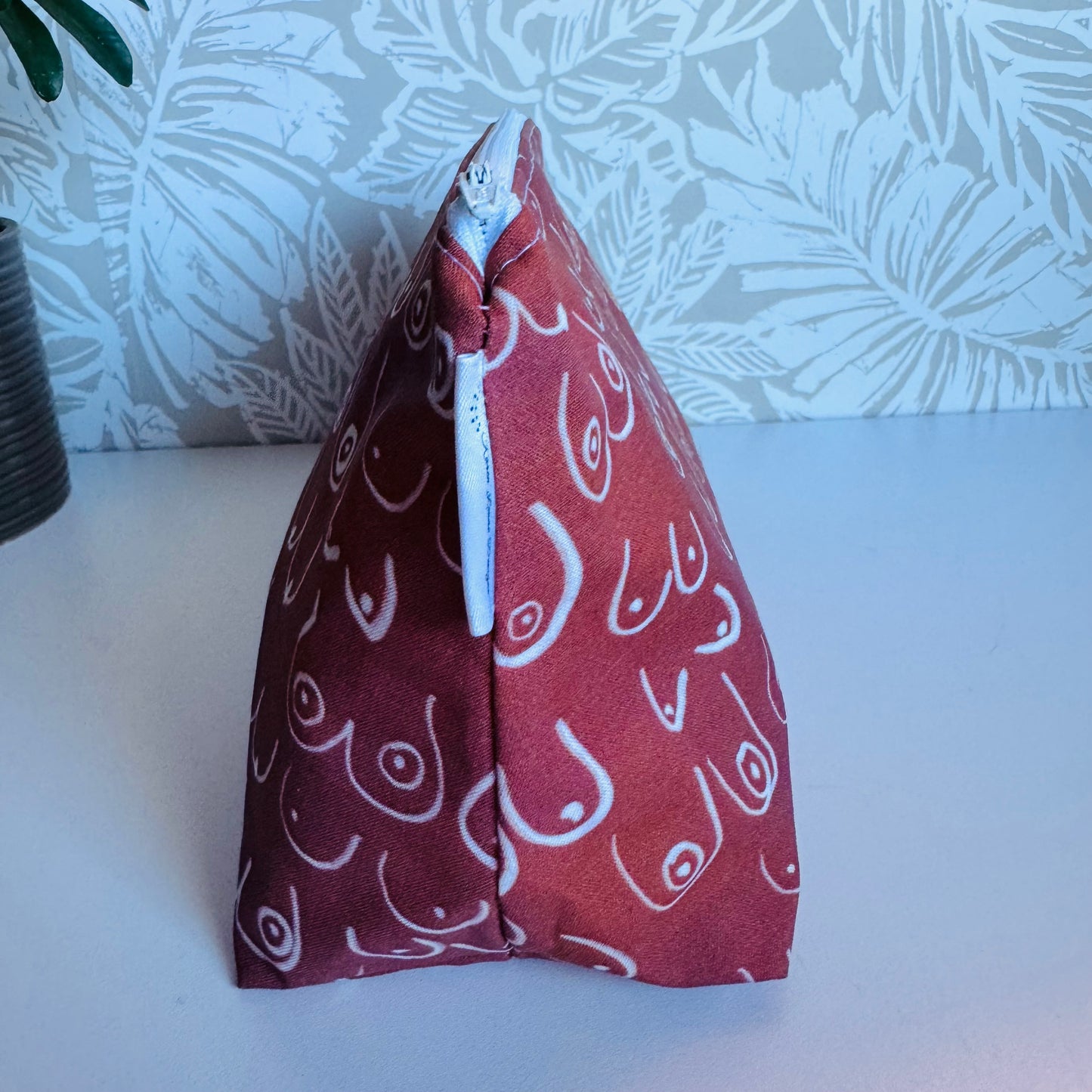Brown/White Boob Travel/Cosmetic Bag
