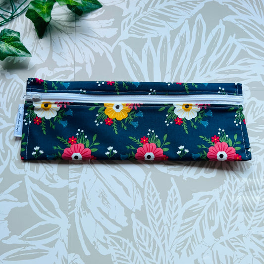 Floral Cutlery/Travel Bag