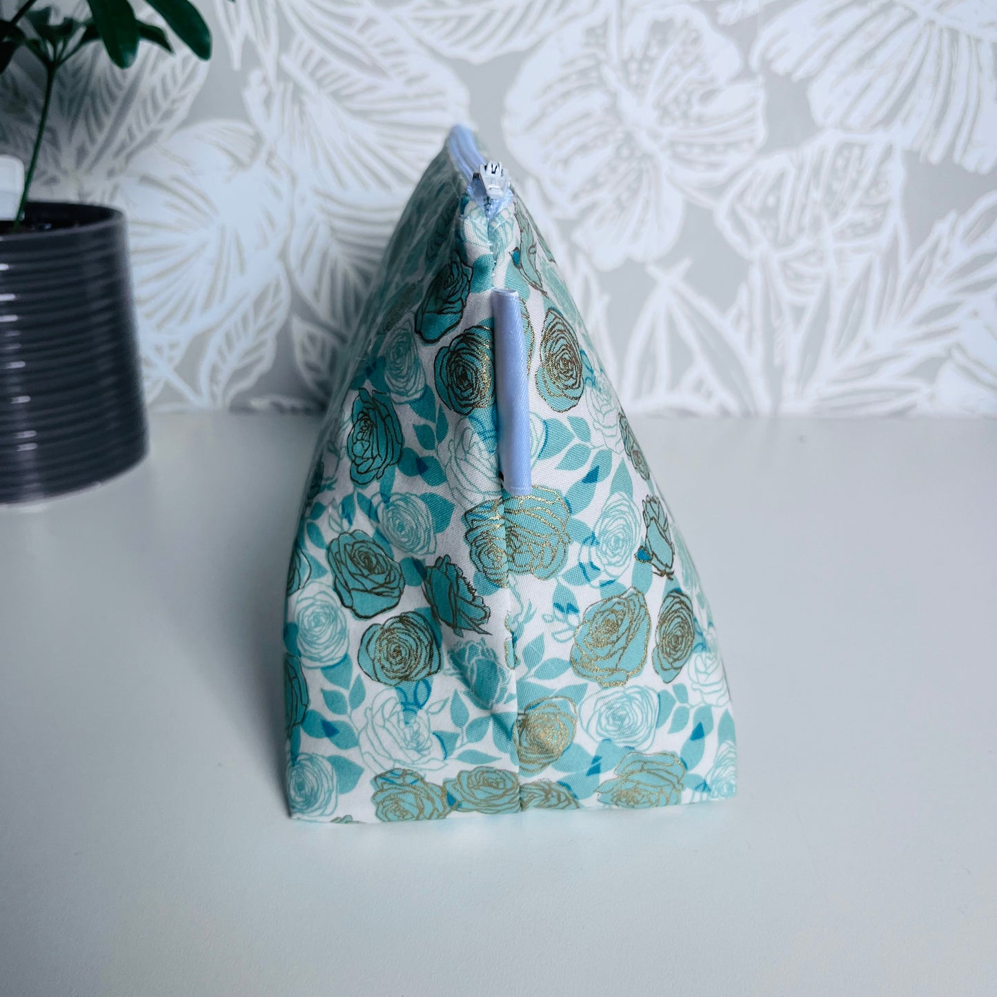 Green Rose Travel/Cosmetic Bag