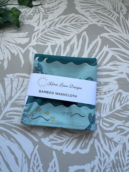 Whale tail Wash Cloth