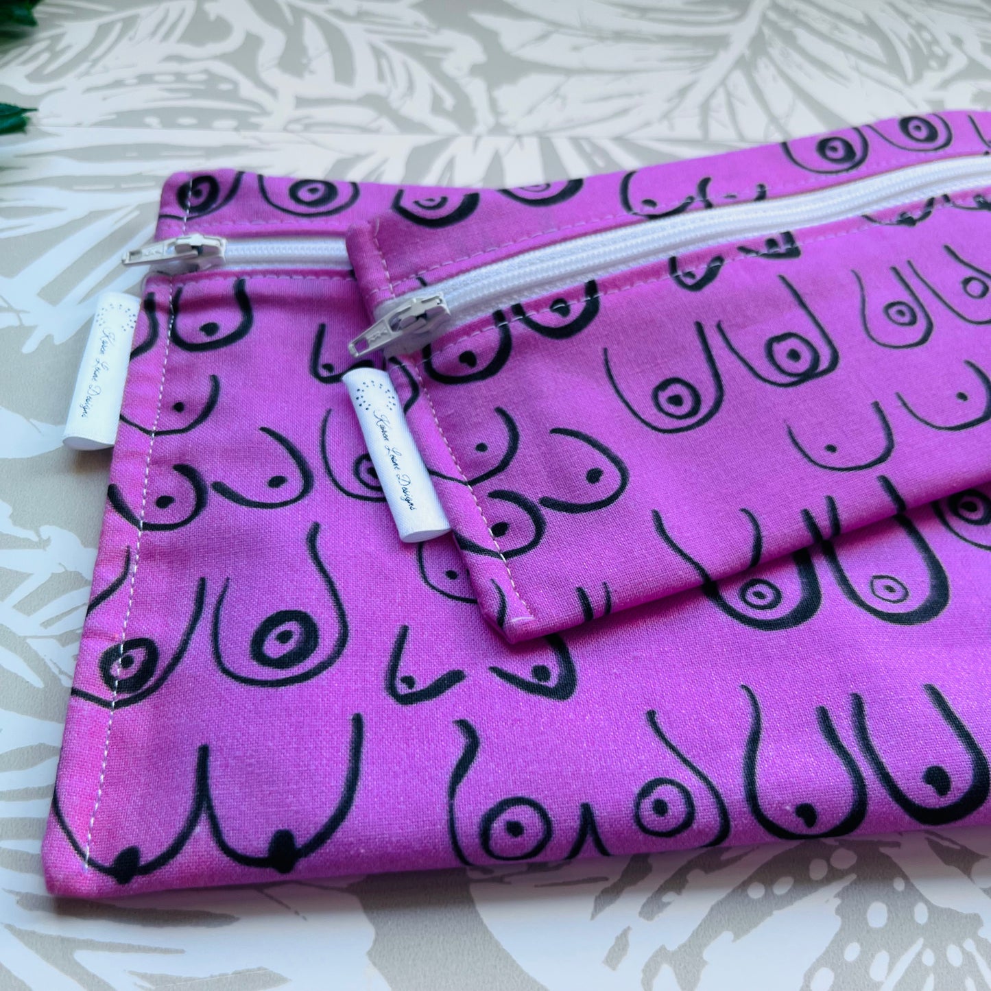 Pink Boob Sandwich & Snack Bags
