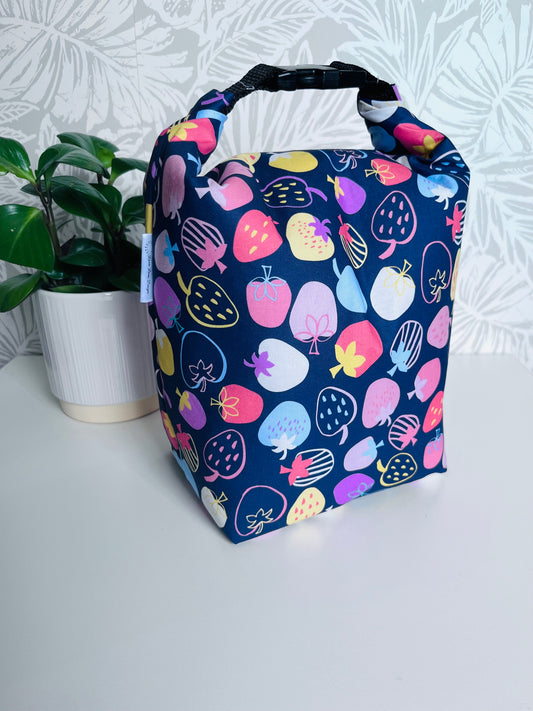 Multicoloured Strawberries Lunch Bag