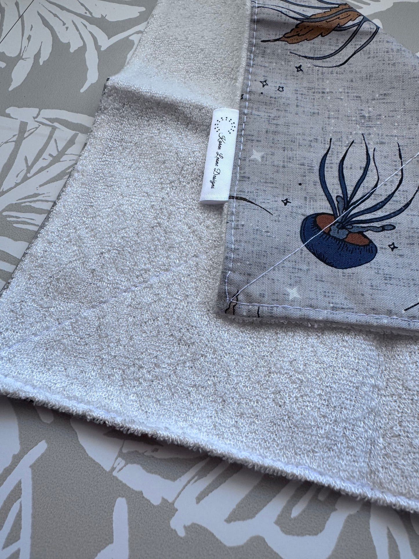 Grey Jellyfish Wash Cloth
