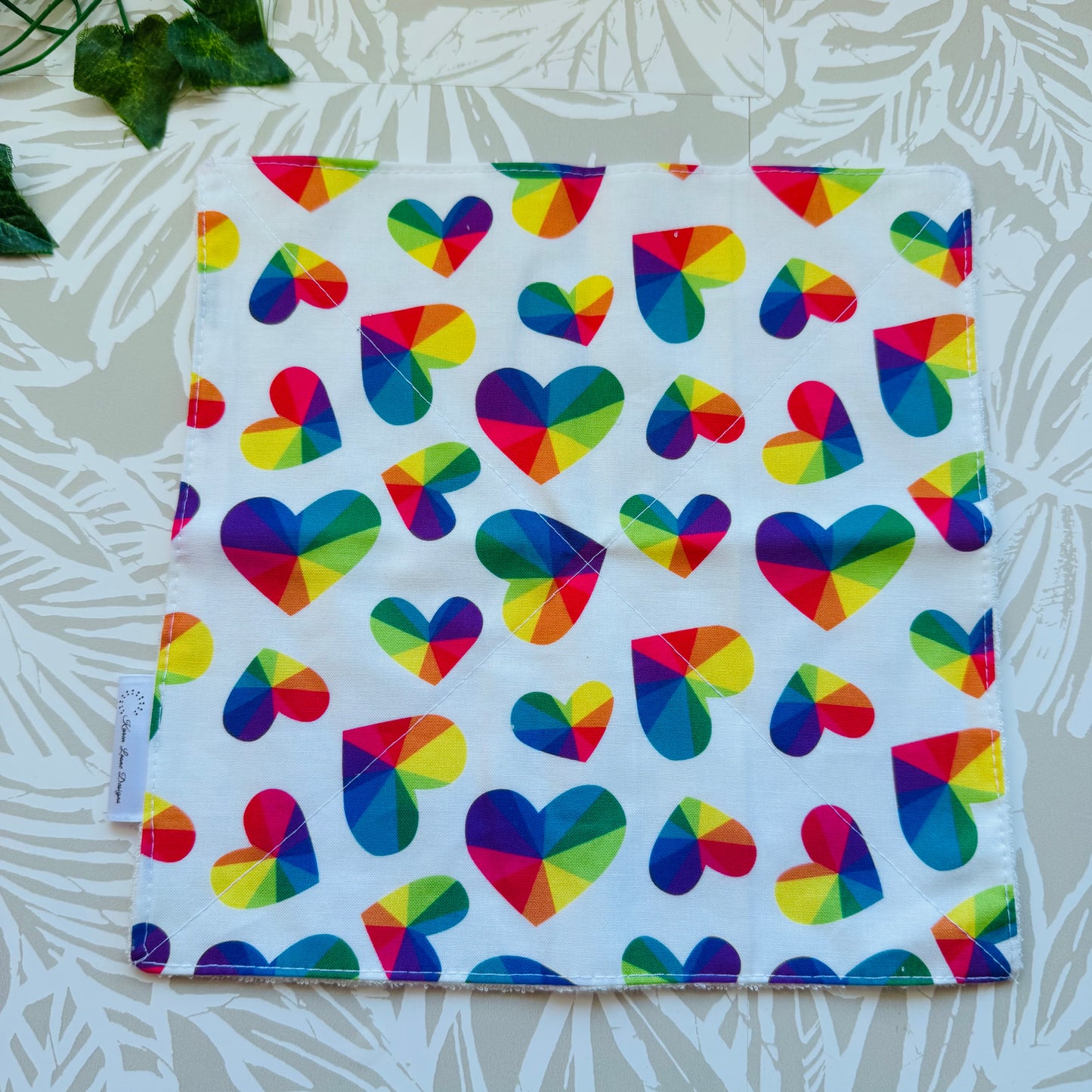 Pride Hearts Wash Cloth