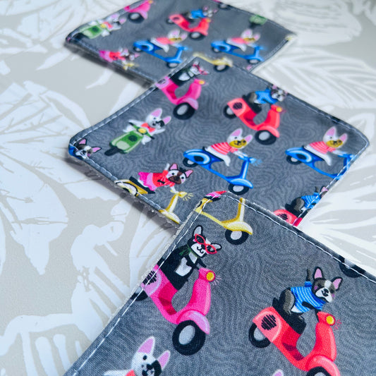 Scooting Frenchie Face Wipes