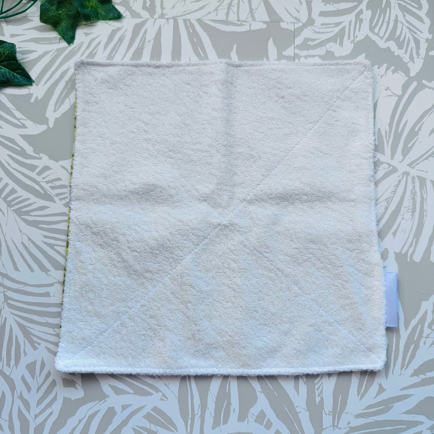 Yellow Floral Wash Cloth