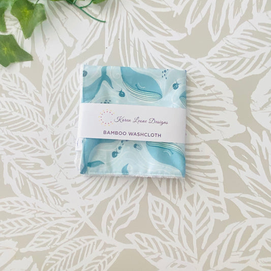 Blue Whale Wash Cloth