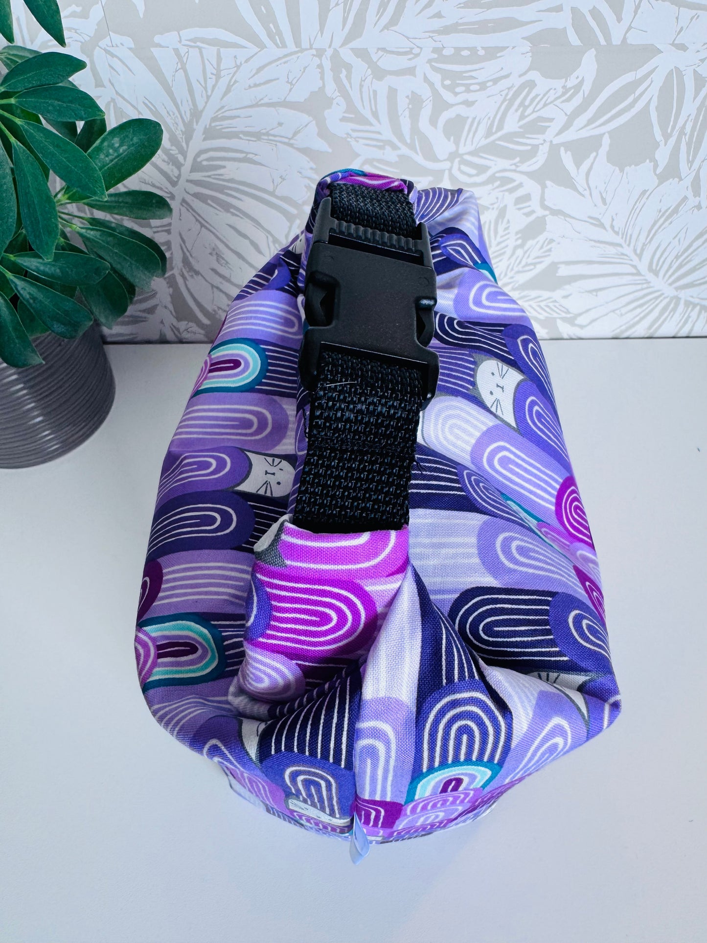 Purple Rainbow Kitty Lunch Bag