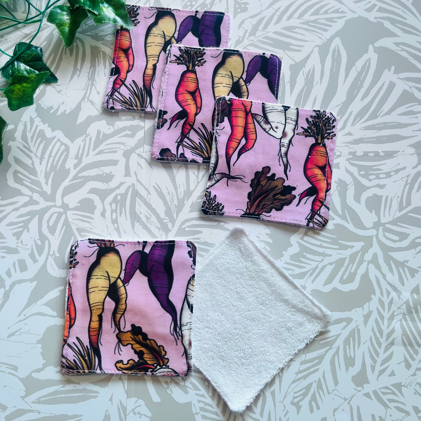 Pink Veggie Leg  Face Wipes