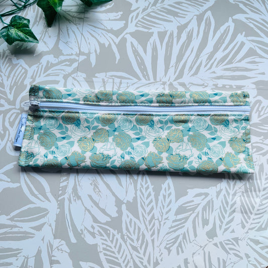 Green Rose Cutlery/Travel Bag