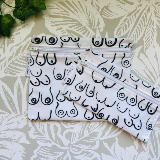 White Boob Sandwich & Snack Bags