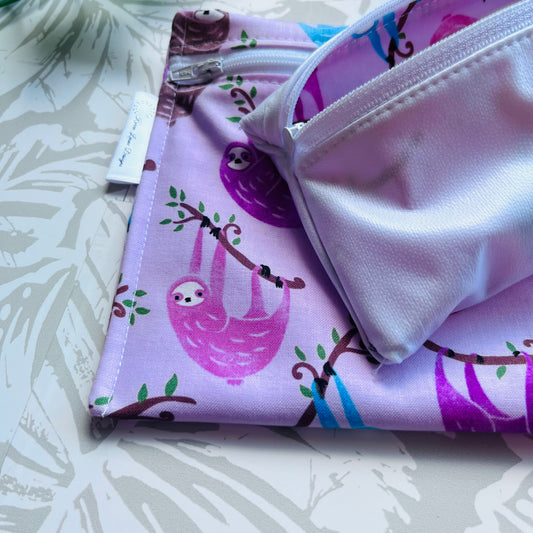 Pink Sloth Sandwich & Snack Bags