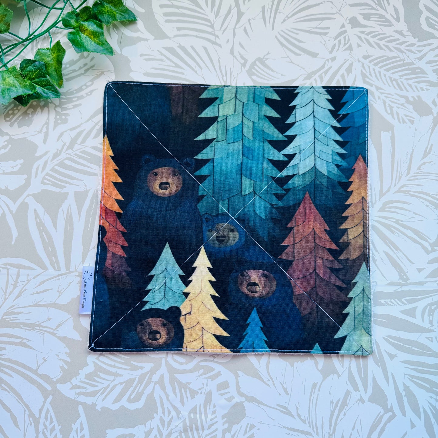 Bear in the Woods Wash Cloth