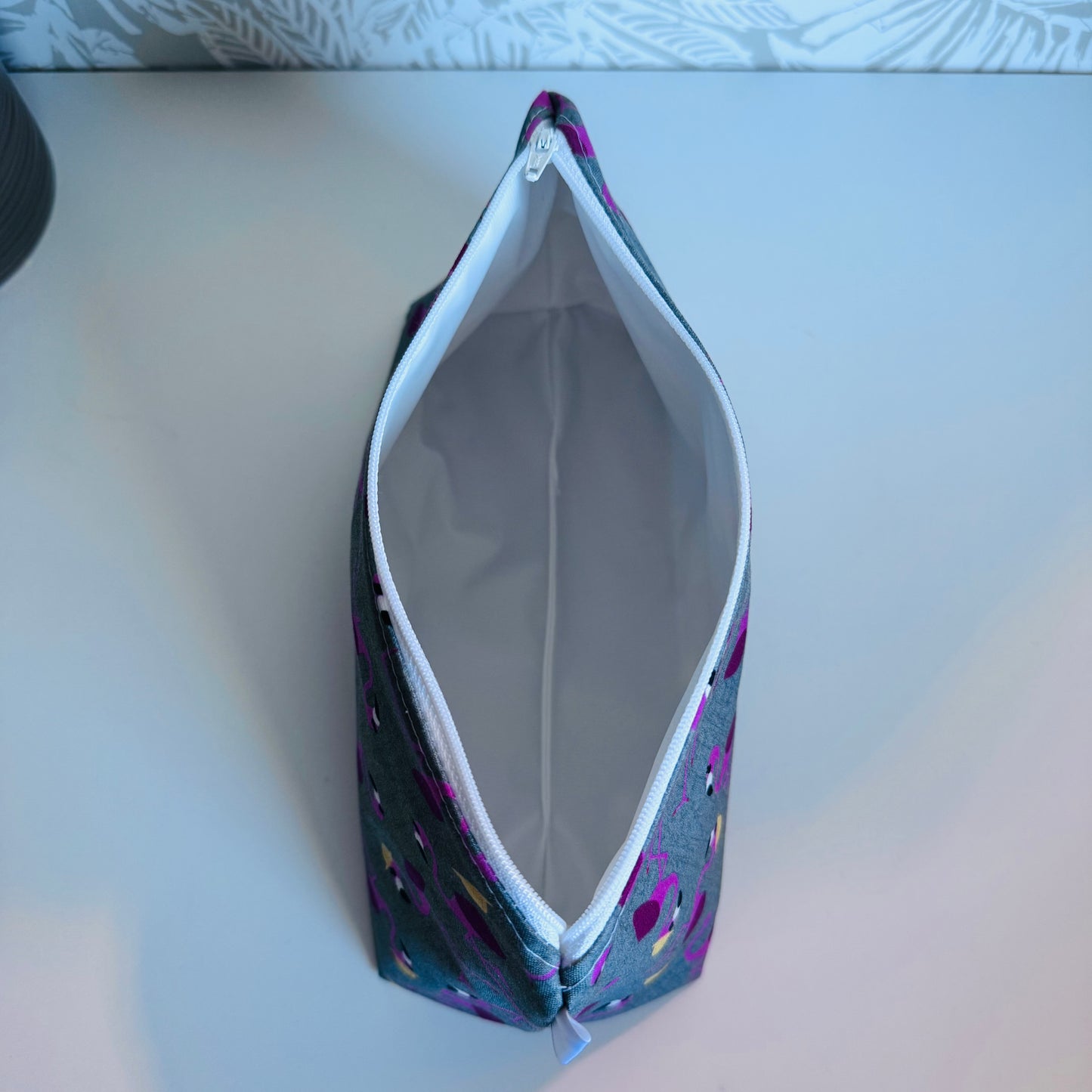 Construction Flamingo Travel/Cosmetic Bag