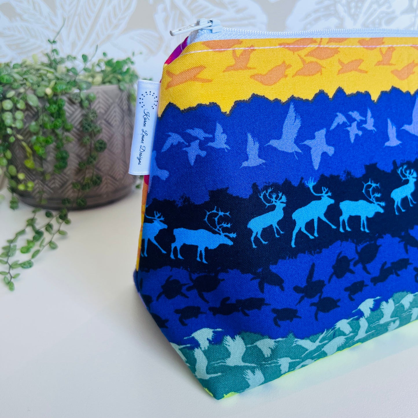 Multicoloured Animal Travel/Cosmetic Bag