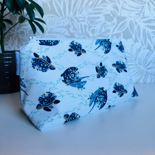 Sting Ray & Turtle Travel/Cosmetic Bag