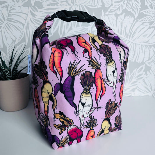 Pink Veggie Legs Lunch Bag