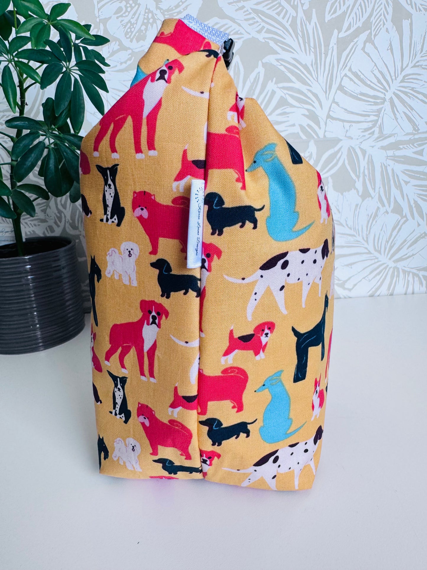 Orange Dog Lunch Bag