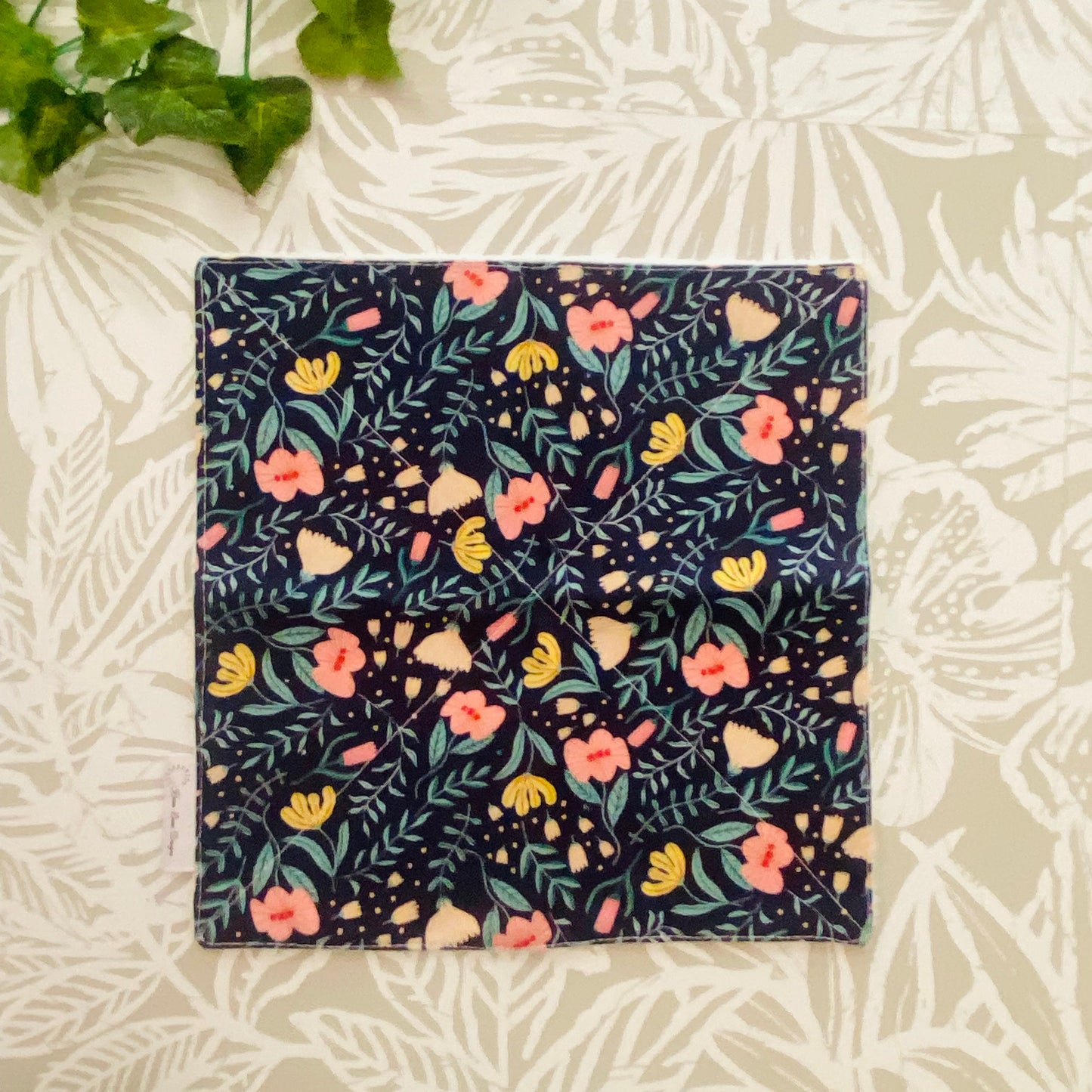 Blue Floral Wash Cloth