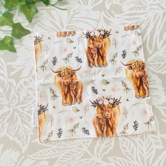 Highland Cow Wash Cloth