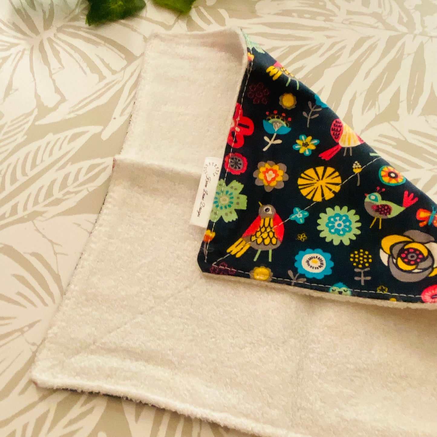 Bird & Flower Wash Cloth