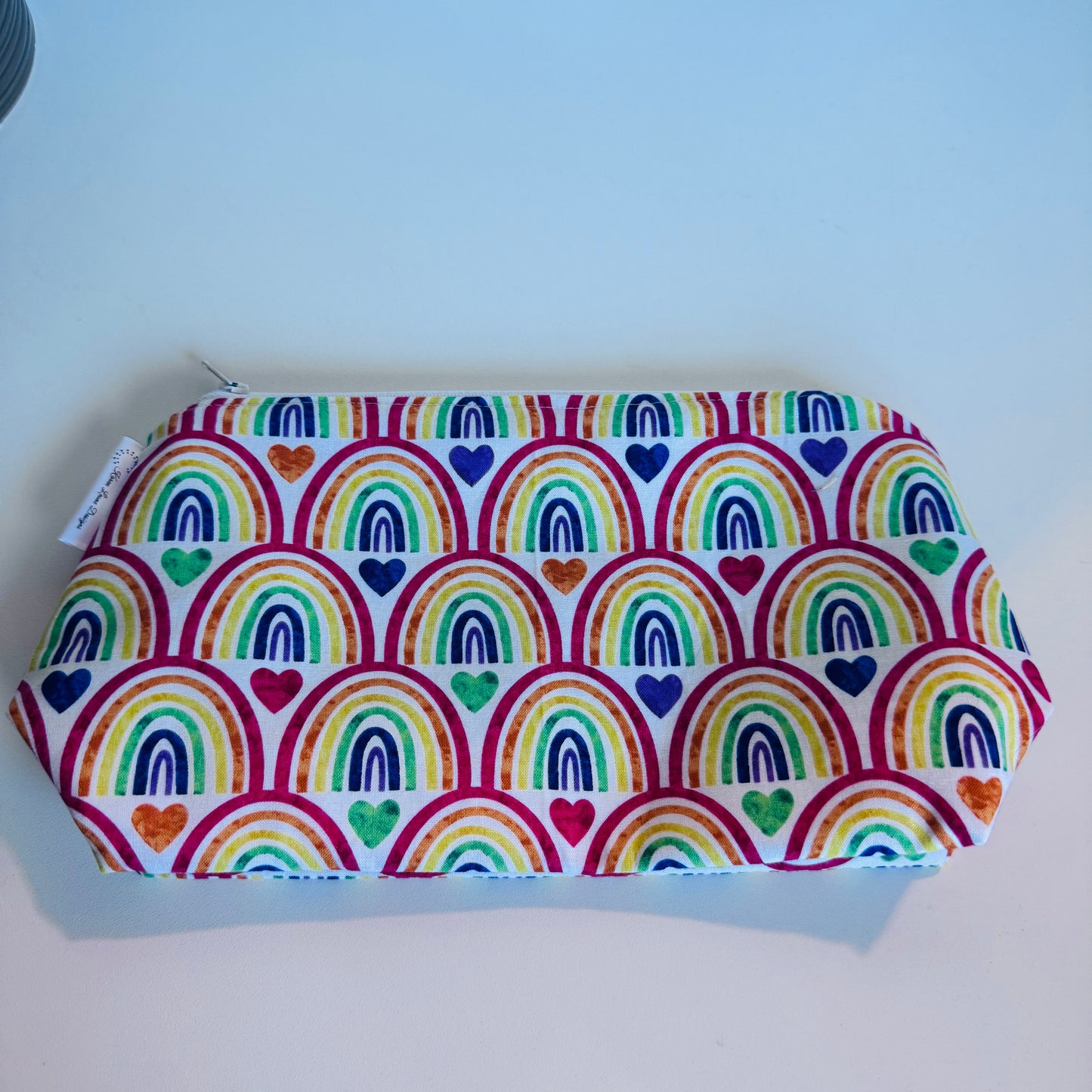 Large Rainbow Travel/Cosmetic Bag