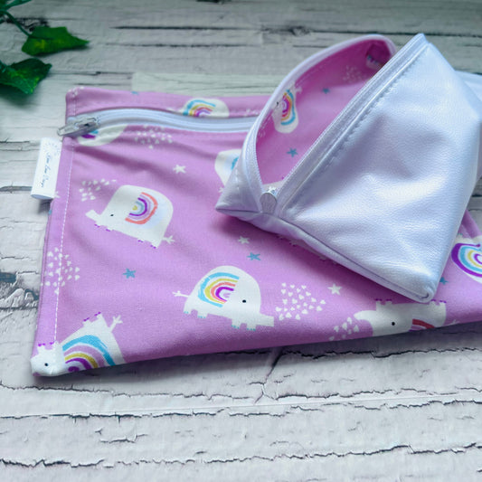 Pink elephant Sandwich & Snack Bags