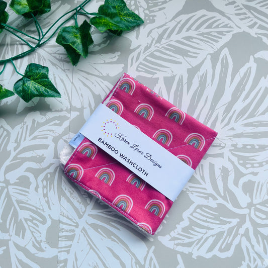 Orange Rainbow Wash Cloth