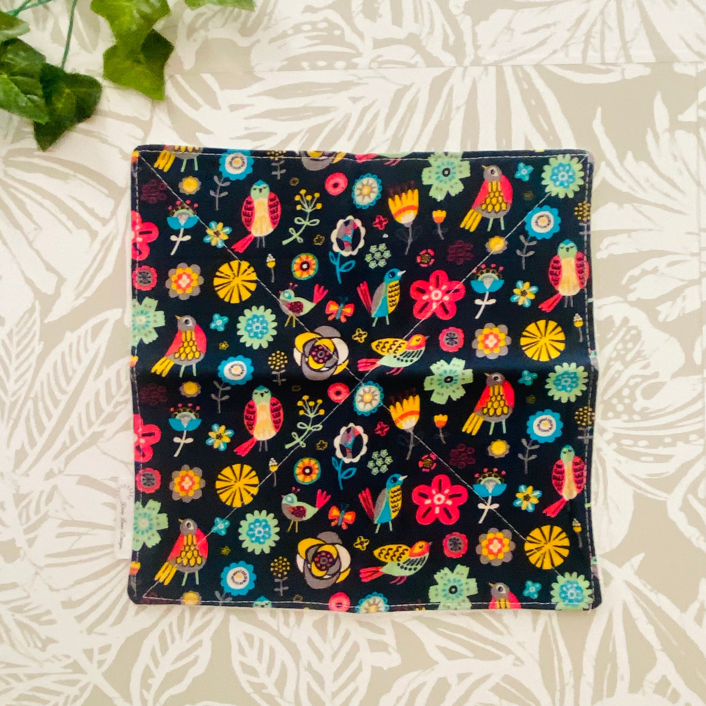 Bird & Flower Wash Cloth