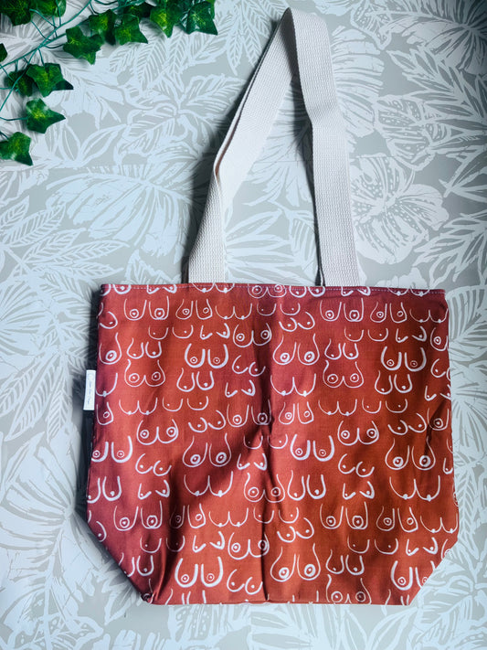 Brown Boob Market Tote