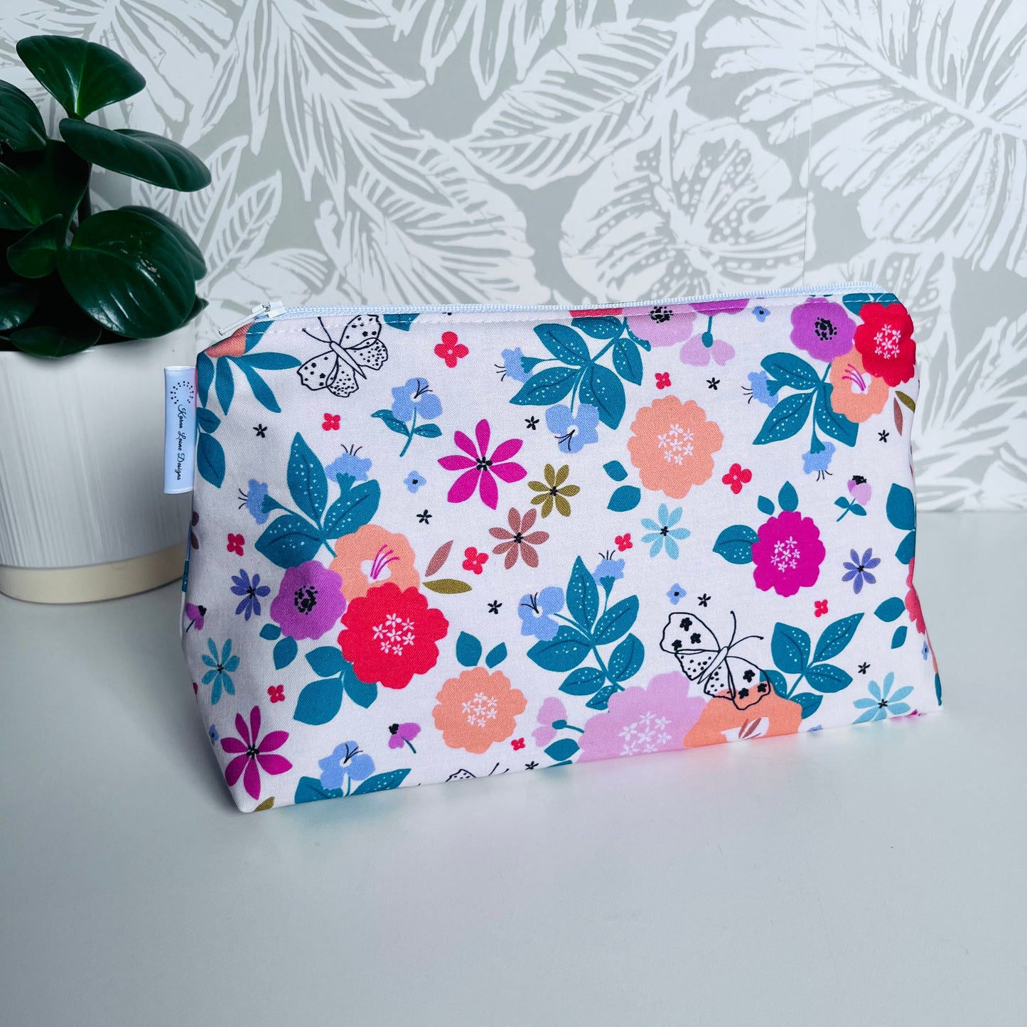 Floral Travel/Cosmetic Bag