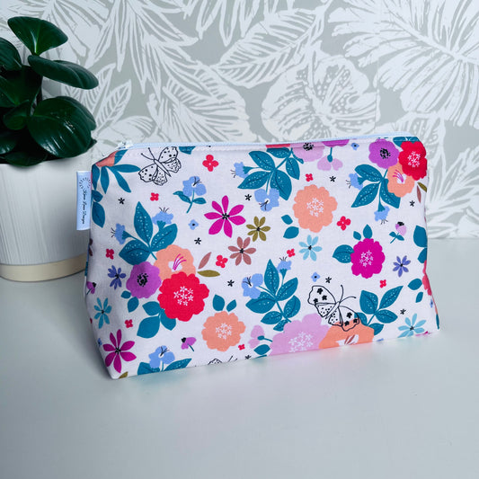 Floral Travel/Cosmetic Bag