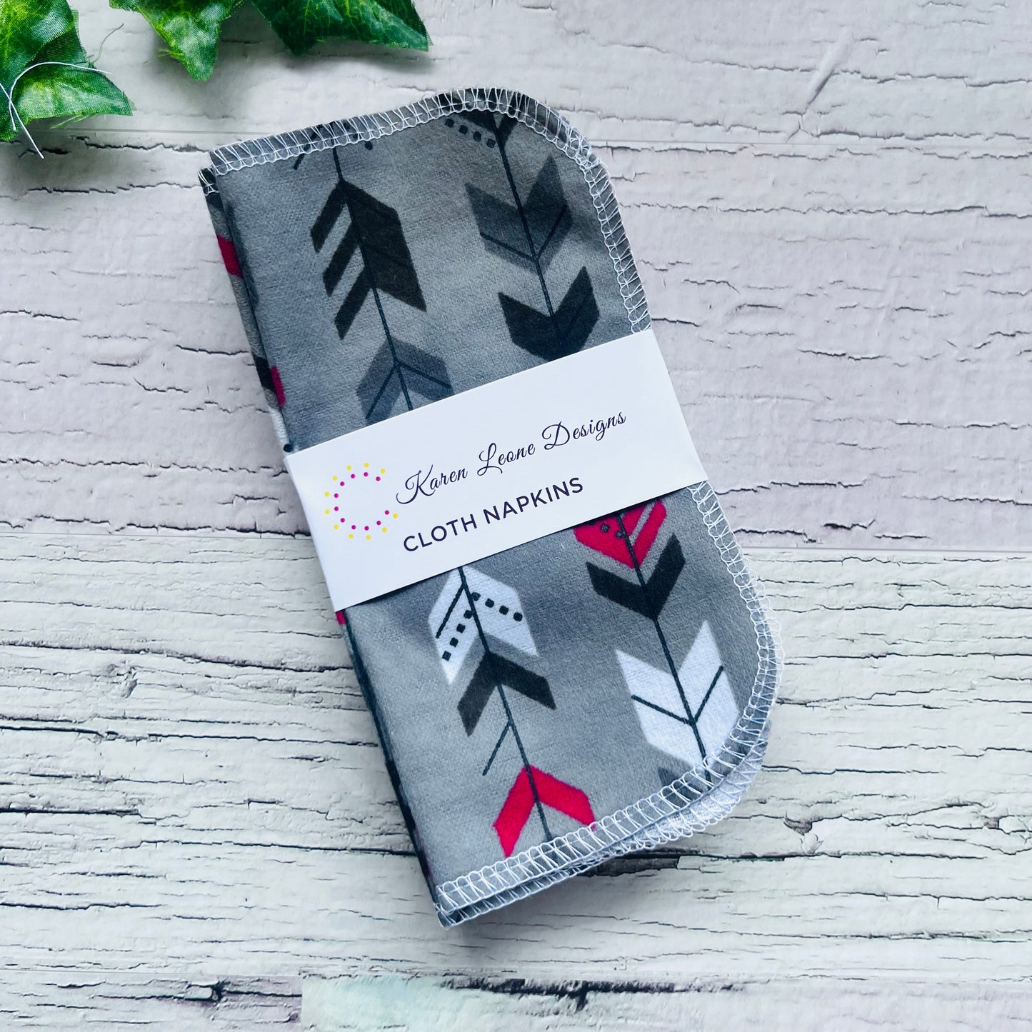 Grey Arrow Cloth Napkin