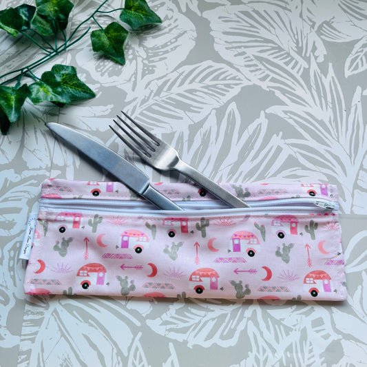 Camper & Cactus Cutlery/Travel Bag