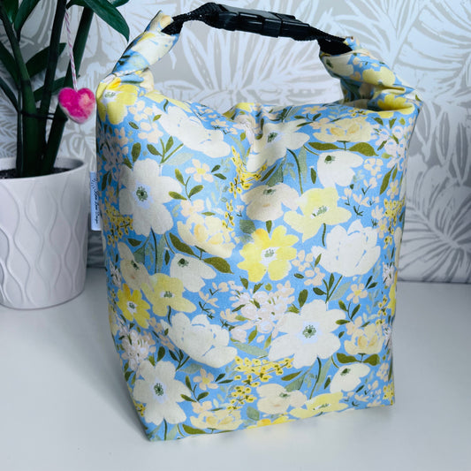 Yellow Floral Lunch Bag