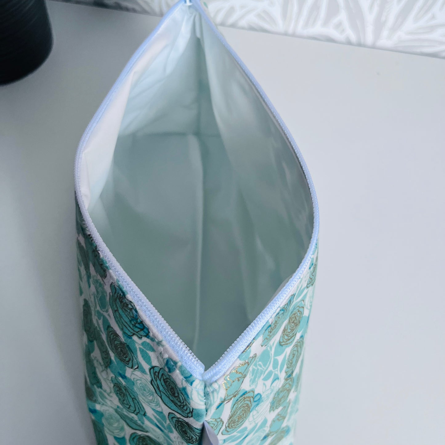 Green Rose Travel/Cosmetic Bag