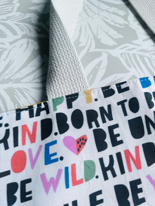 "Be Happy" Market Tote