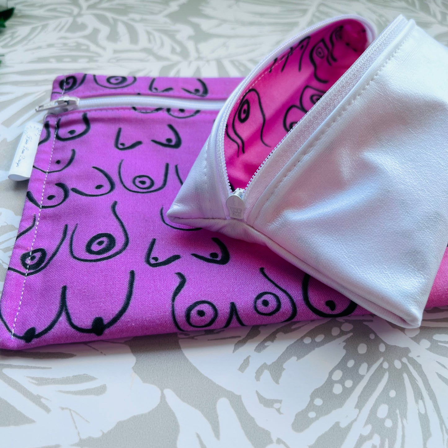 Pink Boob Sandwich & Snack Bags