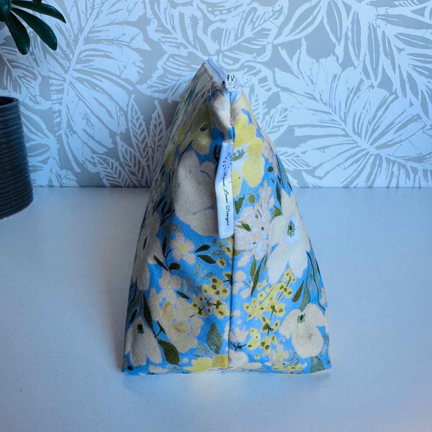 Yellow Floral Travel/Cosmetic Bag