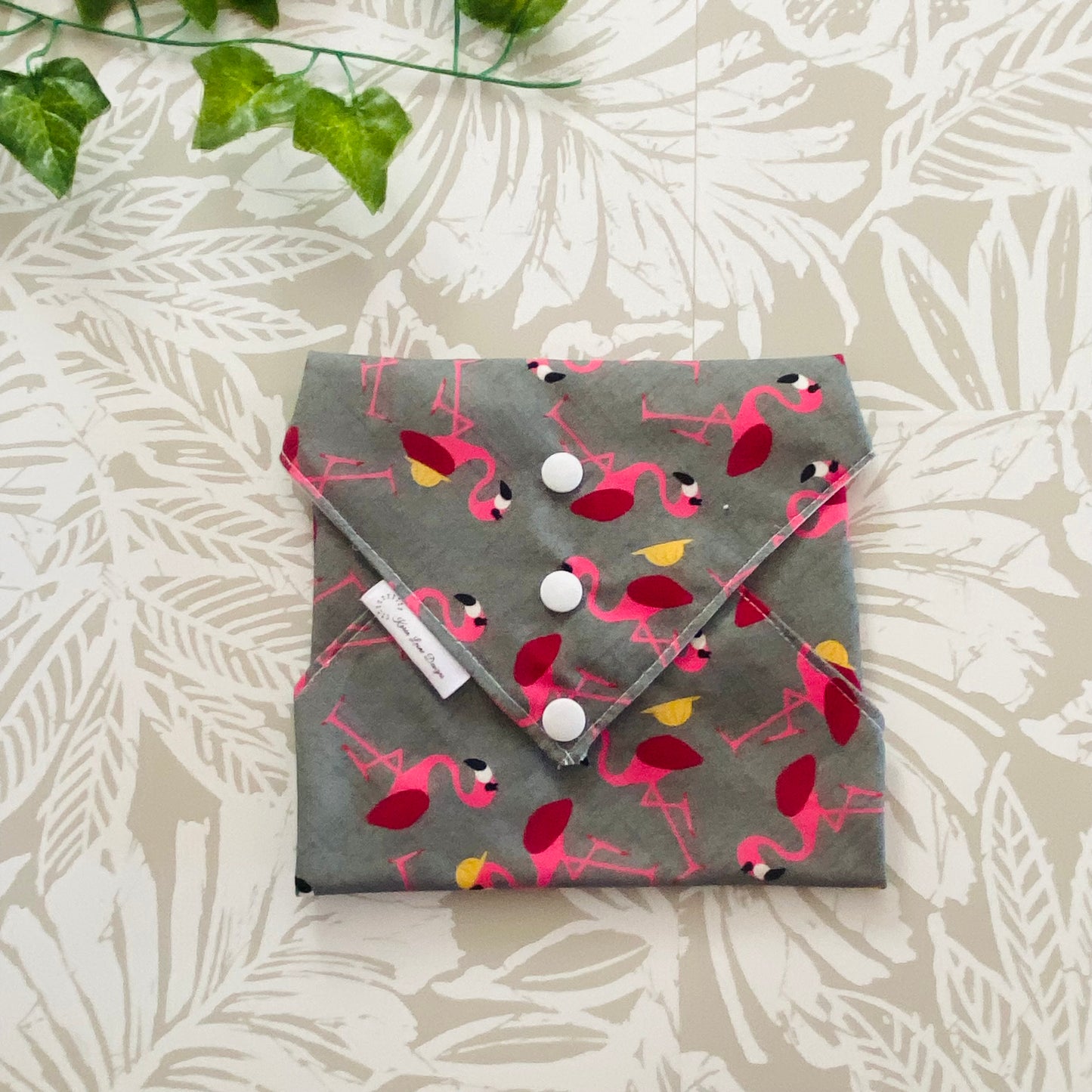 Construction Flamingo Sandwich Wrap