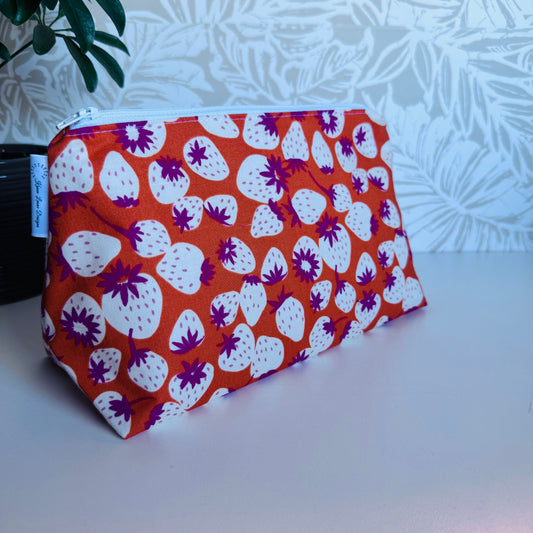 Orange Strawberry Travel/Cosmetic Bag