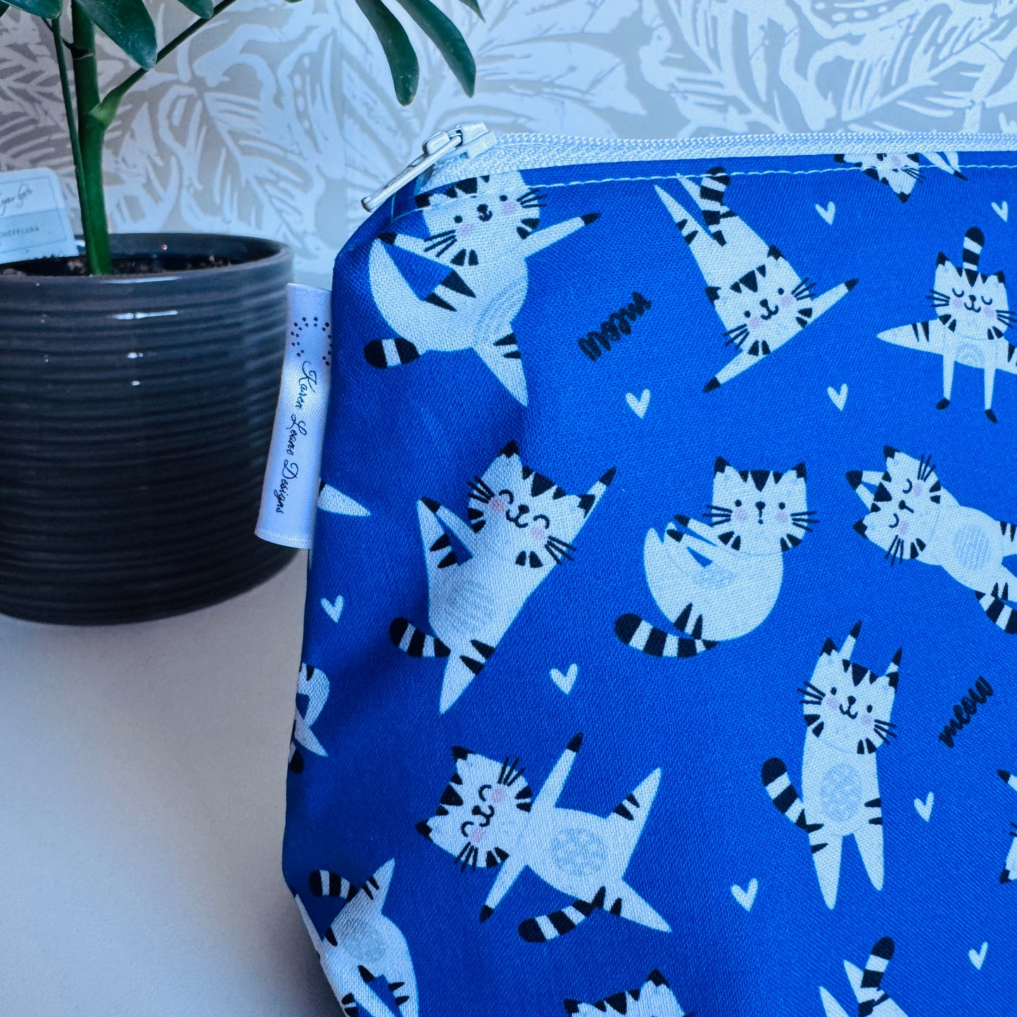 Blue Kitty Travel/Cosmetic Bag