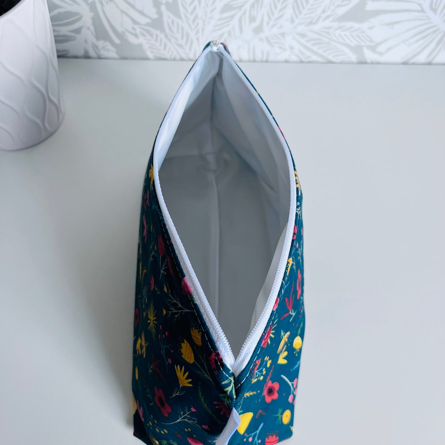 Floral & Lady Bug Travel/Cosmetic Bag