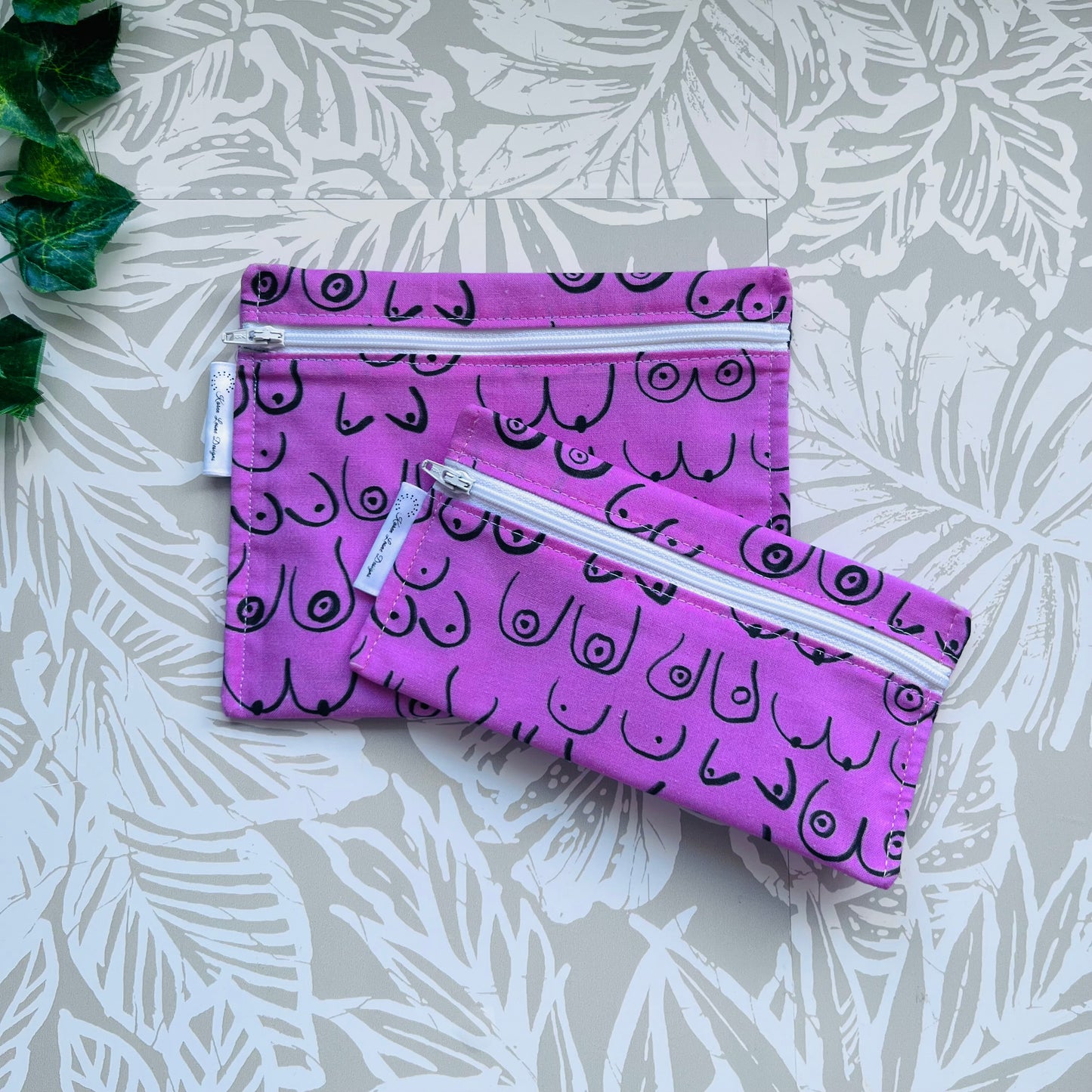 Pink Boob Sandwich & Snack Bags