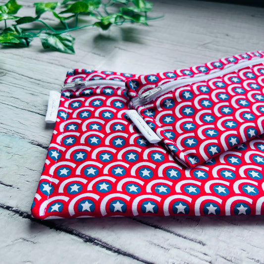 Captain America Sandwich & Snack Bags