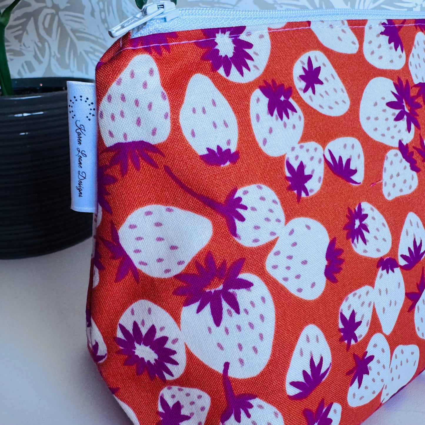 Orange Strawberry Travel/Cosmetic Bag