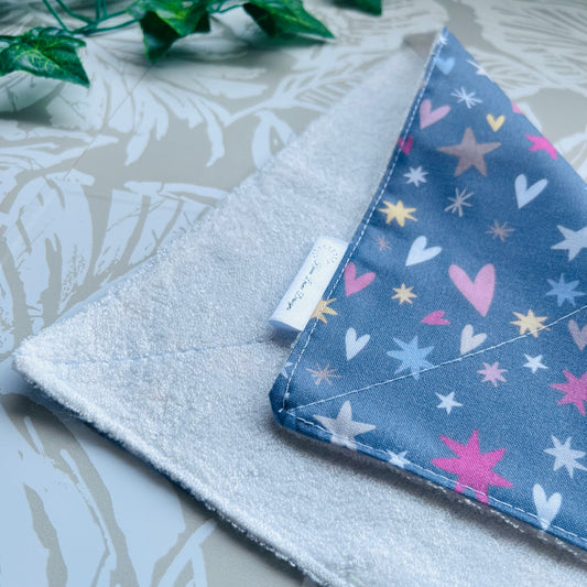 Stars & Hearts Wash Cloth